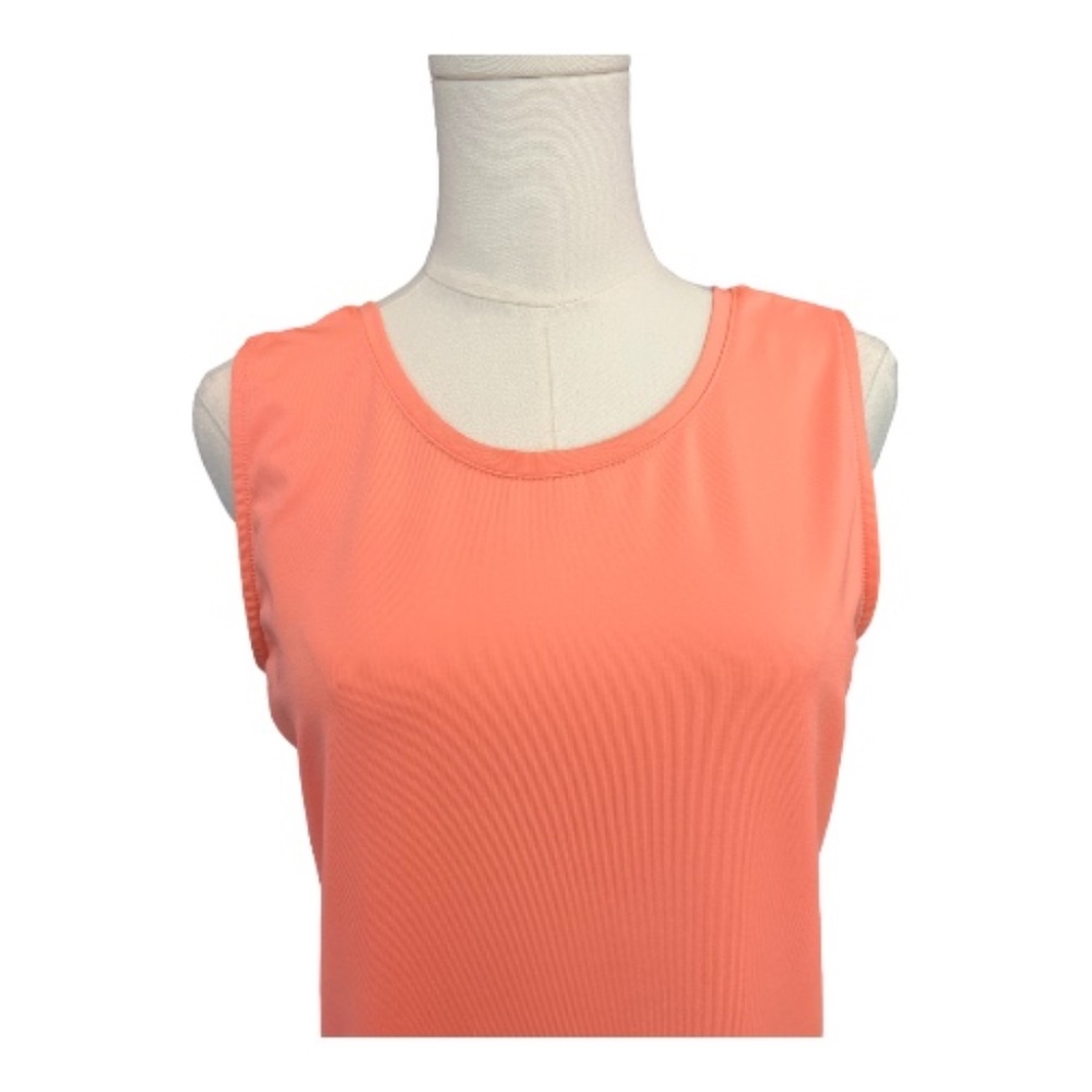 ๐ EUC LUCKY IN LOVE Coral Split Back Tank Top | Size M - Picture 2 of 8